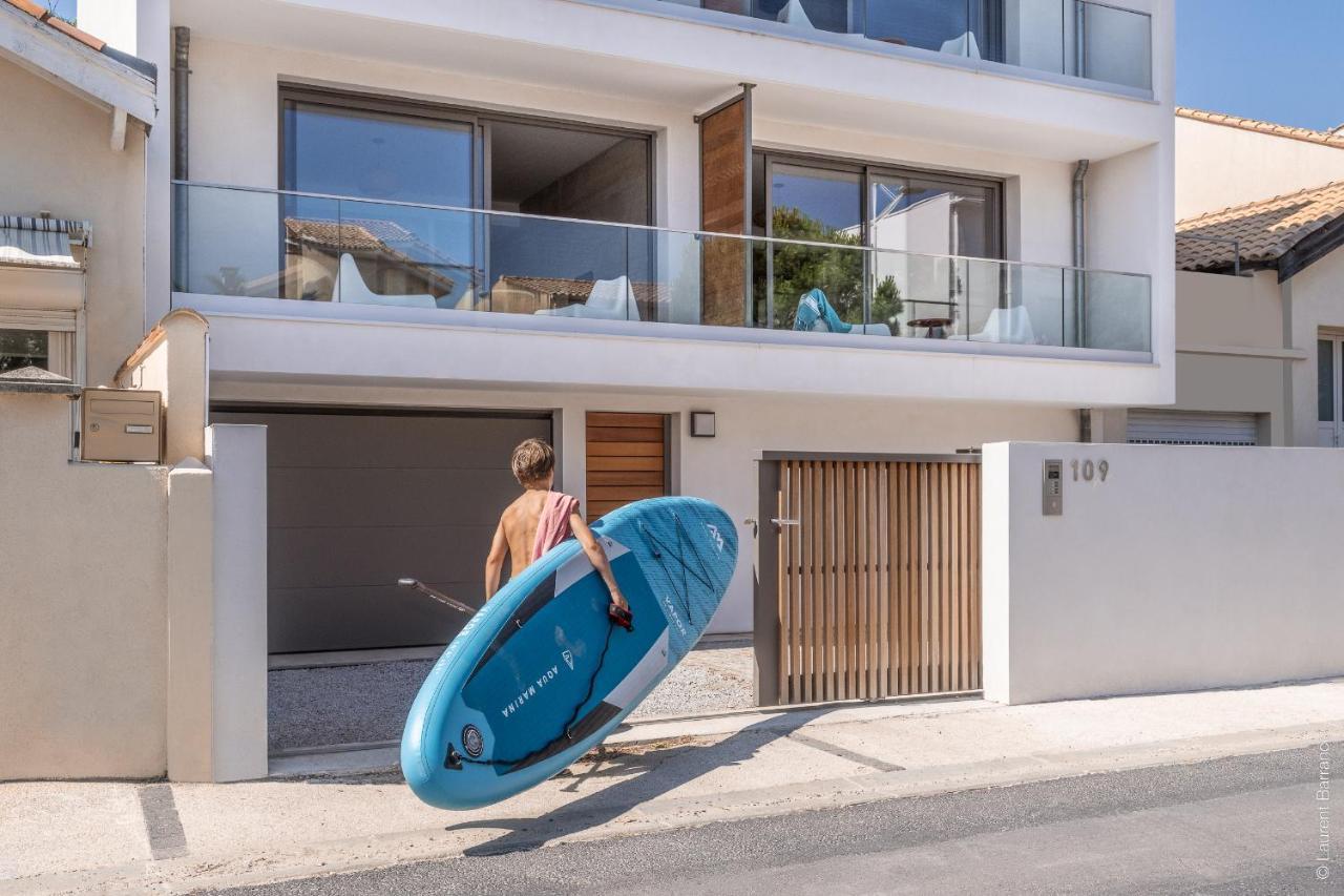 South-Of-France T2 Neuf Haut De Gamme, Climatise, Parking Gratuit, 2Eme Ligne Balcon Carnon-Plage Exterior foto